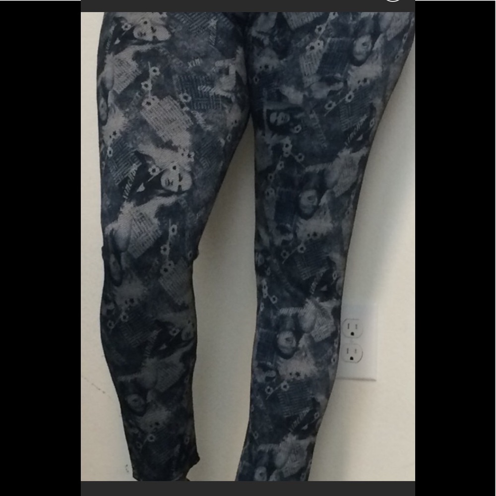 3XL Graphic Leggings, Low rise
